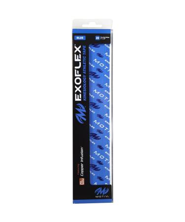 Motiv Exoflex Pre-Cut Kinesiology Athletic Tape - Blue