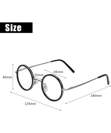Retro Round Resin Reading Glasses - Lightweight Magnifying Presbyopic Spectacles for Eye Fatigue Relief (1.0/1.5/2.5/3.0/3.5) - Buy Online on GoSupps.com