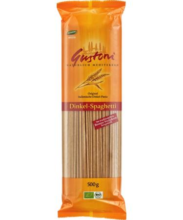 Gustoni Gustoni Organic Spelt Spaghetti Bronze (6 x 500 g)