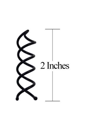 Spiral Hair Pin Set - 60 Pack Non-Scratch Bobby Hair Pins in Black, Silver, Gold, Rose Gold - Twist Screw Design for Easy Styling - Pack of 1 - Buy Online on GoSupps.com