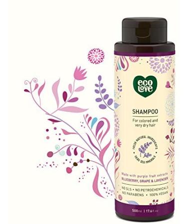 ecoLove Natural Shampoo for Dry & Color-Treated Hair | Organic Lavender, Vegan, SLS & Paraben-Free - 17.6 oz - Buy Online on GoSupps.com