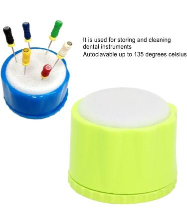 High-Quality Dental Equipment Round Stand Cleaning Foam File Drill Block Holder with Sponge - Green | International Shipping Available - Buy Online on GoSupps.com