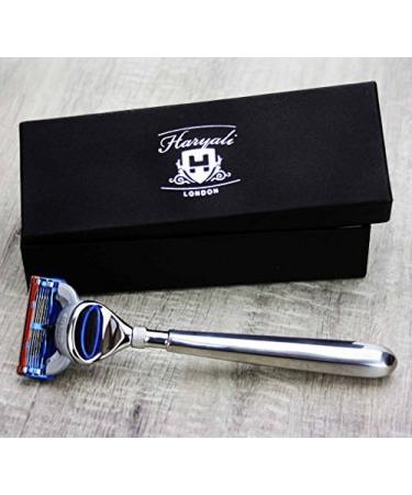 5 Edge Stainless Steel Safety Razor for Men | Premium Beard & Mustache Shaving - Buy Online on GoSupps.com