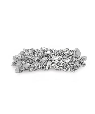 Amaxer Viking Gold Silver Haircaps For Women Girls Celtic Hair clips For thick thin hair vintage French hair clip hair styling accessories (silver oak leaf) - Buy Online on GoSupps.com