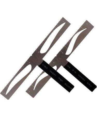 FOMIYES 2pcs Eyebrow Stencil Kit Eyebrow Ruler Stencil Brow Stencils Three-point Eyebrow Ruler Tool With Box - Buy Online on GoSupps.com