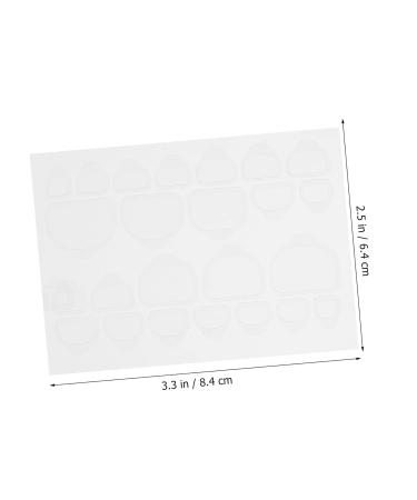 Ipetboom 20 Sheets Double Sided Adhesive Nail Stickers Fake Nail Tips False Nail Tips Transparent Gel Stickers Self-adhesive Nail Stickers Nail Art Stickers Fake Nails Nail Glue medium Transparent - Buy Online on GoSupps.com