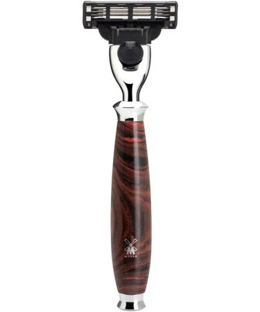 M hle Raziet 3-Pc. Shaving Set | Silvertip Fibre Brush Gillette Compatible Razor Ebonit/Metal Stand & Handle - Premium International Shipping - Buy Online on GoSupps.com