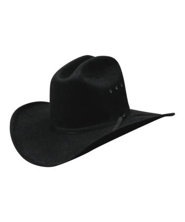 WESTERN EXPRESS All Black Faux Felt Cowboy Hat with Black Band 7 3/4