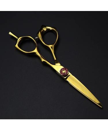 5 Inch Professional Gold Hair Cutting Scissors Set - Premium Steel Shears for Hairdressers & Barbers | Thinning & Cutting Tools | International Shipping - Buy Online on GoSupps.com