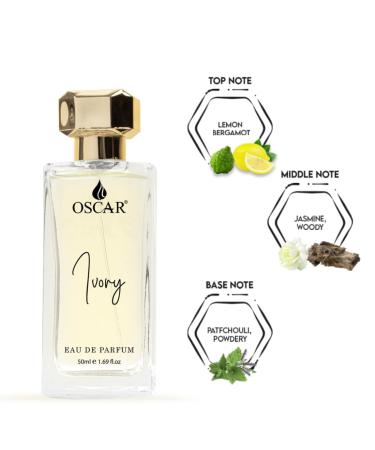 OSCAR Ivory Perfume For Women | Notes of Patchouli & Powdery | Premium Luxury Perfume | Long Lasting | Fresh Fragrance | EDP For Women & Girl (50 ML) - Buy Online on GoSupps.com
