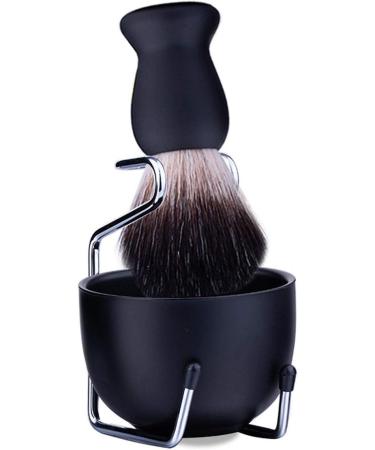 Faletony Men's 3-in-1 Stainless Steel Shaving Set | Badger Hair Brush Stand & Soap Bowl | Perfect Gift for Men - Buy Online on GoSupps.com