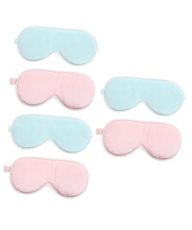 Beaupretty 6 Pcs Baby Eye Mask Eyeshades for Sleeping Printed Blindfold Silk Eye Children Eye Pumpkin Leaf Bags Eye Patch Eye for Sleeping Sleep Eye Cover Goggles Cover Eyes Newborn 1 Count (Pack of 1) Assorted Colorx3pcs