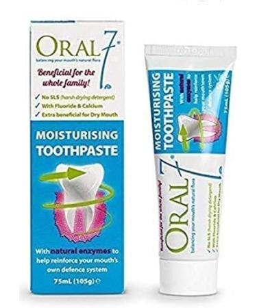 Oral7 Dry Mouth Toothpaste with Enzymes & Xylitol | Moisturizing, Whitening, & Gum Health | 2.5oz - Buy Online on GoSupps.com
