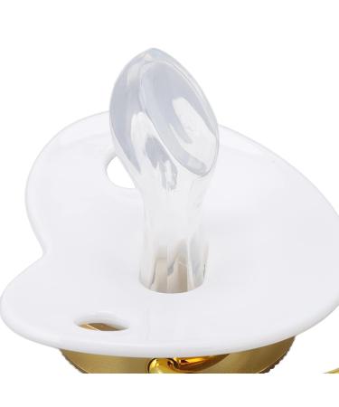 Stylish Silicone Baby Pacifier & Bling Clip Set - Perfect for Newborn DIY Photo Decor - White M | International Shipping Available - Buy Online on GoSupps.com