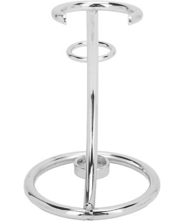 Stainless Steel Shaving Brush & Razor Stand - Men's Razor Tool Holder for Secure Storage (Silver) - Buy Online on GoSupps.com
