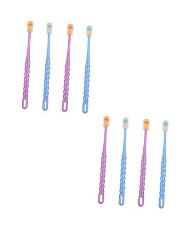 Minkissy 8 STK toothbrush toothbrushes for children toothbrush brightening toothbrush 360 toothbrush toothbrush for toddlers tooth cleaning brush soft fur care brush