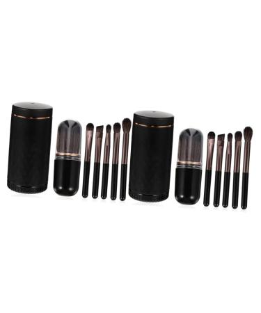 MAGICLULU 2 Sets Makeup Brush Set Professional Brushes Beauty Supply Travel Makeup Handle Circle Brush Makeup Brushes Blush Brushes Mini Makeup Abs Brush Rod Major Miss Mini Brush