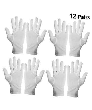 Mikinona 12 Pairs Protective Gloves Jewelry Touch Gloves Parade Gloves Inspection Gloves Marching Gloves Protecting Working Gloves Gardening Gloves Work Gloves Industrial Gloves White - Buy Online on GoSupps.com