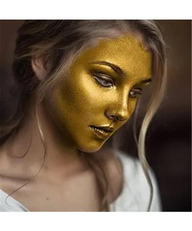 Go Ho Pearl Gold Cream Face Paint (2.37oz 70ml) - Water Based Makeup for Adults & Children - SFX Cosplay, Festivals, Halloween - Buy Online on GoSupps.com
