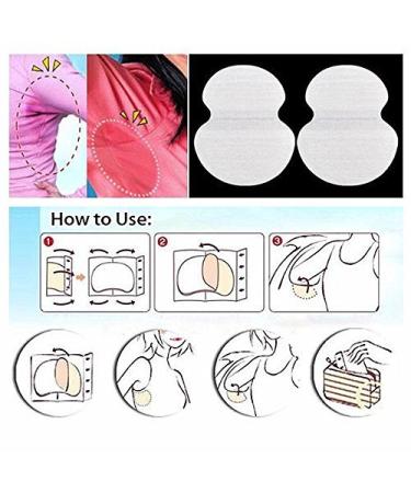 Disposable Armpit Sweat Pads - Cotton Antiperspirant Protection for Unisex | 40pcs Invisible Absorbent Pads - Buy Online on GoSupps.com