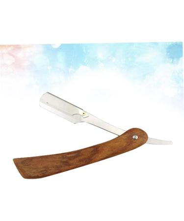 Beavorty 2-in-1 Straight Razor - Portable Safety Razor for Men | Classic Wood Design & Easy Open Feature - Buy Online on GoSupps.com