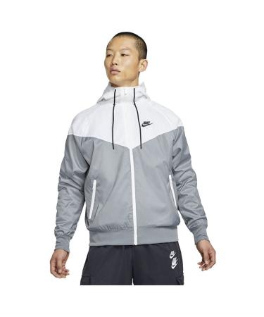Nike Men's Sw Spe Wvn Lnd Jacket L Smoke Grey/White/Smoke Grey/Bl