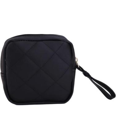 Portable Women's Sanitary Napkin Storage Bag | Travel Makeup & Tampon Organizer - Black - Buy Online on GoSupps.com