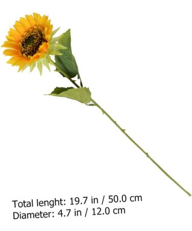 HOMSFOU 8 Pcs Simulated Sunflower Artificial Sunflowers Fake Flower Decors Home Accents Decor Bouquets for Wedding Faux Silk Flowers Sunflowers Bouquet Fake Flower Crafts Party Decor Props - Buy Online on GoSupps.com