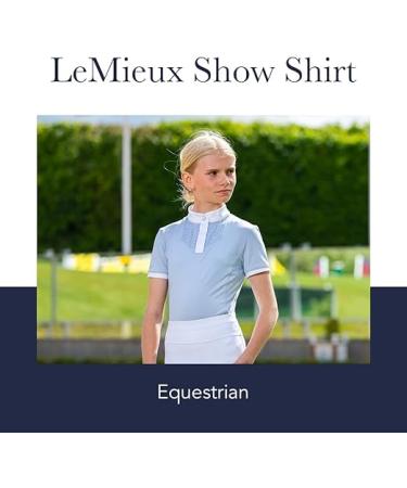 Lemieux Shirt with Soft Stretch Equestrian Riders Sport Top - White - (9-10 Years) - Buy Online on GoSupps.com