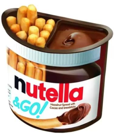 Nutella & Go | Deliciousness Hazelnut Spread with Cocoa & Breadsticks |12 x 48g - Buy Online on GoSupps.com
