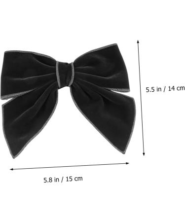 minkissy Bow Hairpin Hair Bows Clips Bowknot Hairpins Valentines Girl Hair Bows Alligator Clip Bows Grosgrain Hair Bow French Barrette Toddler Autumn and Winter Hair Knot Velvet Cloth 15x14x2.5cm Black - Buy Online on GoSupps.com