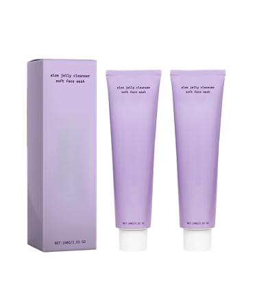 FFEEJ Aloe Vera Facial Cleanser - Gentle Moisturizing Face Wash With Rich Foam Hydrating & Non-Drying