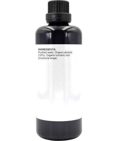 Turmeric Root Extract 100ml | Steeped Curcuma Longa + Purifed Water | UV Protected Miron Glass + Dropper Lid | UK Made Vegan Friendly Liquid - Buy Online on GoSupps.com