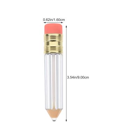 Lurrose 12-Piece Pencil-Shaped Empty Lip Gloss Tubes - Mini Clear Lip Oil Bottles for DIY Cosmetics - Perfect for Daily Use (1.6x9cm) - Buy Online on GoSupps.com