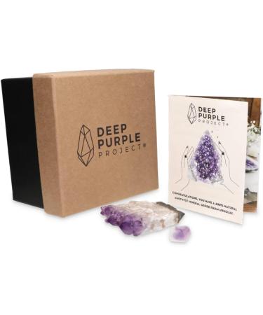 Large Amethyst Clusters 600-700g Polished Crystal Geode in Premium Gift Box - Spiritual Healing Stone 500-800g - Buy Online on GoSupps.com
