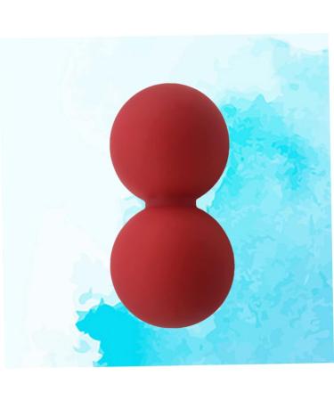 Anneomas Peanut Massage Ball - Silicone Roller for Muscle Relief Mobility & Relaxation | Foot Sole & Whole Body Massage - Fitness Red - Buy Online on GoSupps.com