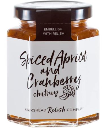 Hawkshead Relish Company Spiced Apricot & Cranberry Chutney 215g - Pack of 12 - Buy Online on GoSupps.com