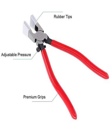 8 Inch Key Fob Pliers with Rubber Tips for Key Fob Hardware and Stained Glass Work - Buy Online on GoSupps.com
