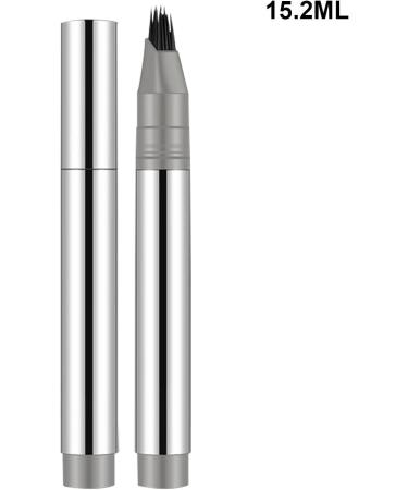 Eyebrow Pen 2in1 Micro Refill Eyebrow Pencil Crease Free Hairline Pen Sweat Resistant Long Lasting 1 Gray Black - Buy Online on GoSupps.com