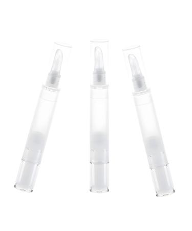 3 pieces 5 ml of transparent make-up lip gloss empty concealer-pencil tube with silicone head cosmetic-foundation-nail oil container applicator
