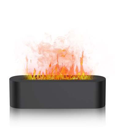 MineUp Flame Diffuser humidifier 180ml flame aroma diffuse humidifier aroma diffuse with flames effect light with 2 light modes waterless automatic shutdown for at home office