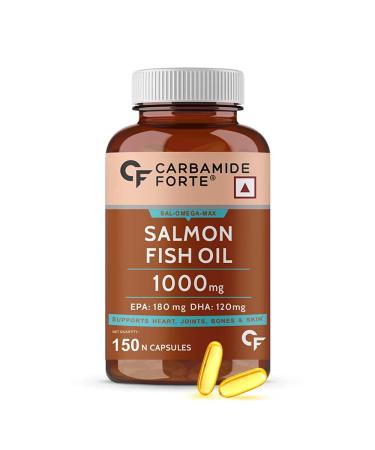 NWIL Salmon Omega 3 Fish Oil 1000 mg EPA 180mg and DHA 120 mg - 150 Softgel Capsules