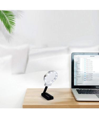 Handheld Magnifier Folding Magnifying Glass with LED Light Dual Optical Glass Magnifying Mirror Magnifying Lens for Home Learning Reading and Fault Finding - Buy Online on GoSupps.com