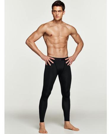TSLA Men's Compression Pants 2 Pack - Cool Dry Athletic Workout Tights for Running and Sports - Black Large - Buy Online on GoSupps.com