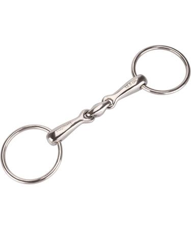 Equinate water bridle stainless steel 16mm double broken - anatomically shaped mouth -friendly bit with gentle effect - laser -engraved size 18.5cm