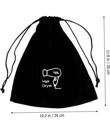 PLAFOPE 5 Pcs Purse Organizer Bags Hair Tool Bag Black Product Flannel Makeup Bag for Purse - Buy Online on GoSupps.com