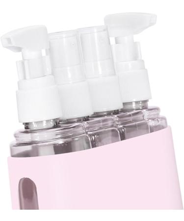 Portable Travel Pump Bottle Set for Toiletries & Lotions - Pink | Ideal for International Travel - Buy Online on GoSupps.com
