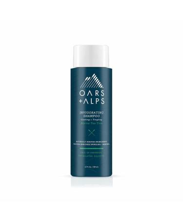 Oars + Alps Mens Sulfate Free Hair Shampoo  Naturally Derived Hair Care Infused with Witch Hazel and Tea Tree Oil  Alpine Tea Tree  12 Fl Oz