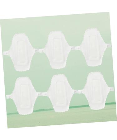 Reusable Menstrual Pads 6pc Set - Washable Cloth Panty Liners for Women - White Cotton Napkins for Periods - Eco-Friendly Menstrual Towels - Buy Online on GoSupps.com