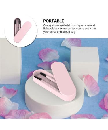 Minkissy Eyelash Brush Set | Multifunctional Makeup Brushes & Pink Eyebrow Comb | Stylish Makeup Box Included - Perfect for Eyelashes & Eyebrows - Buy Online on GoSupps.com